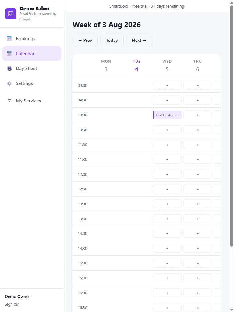 SmartBook screenshot