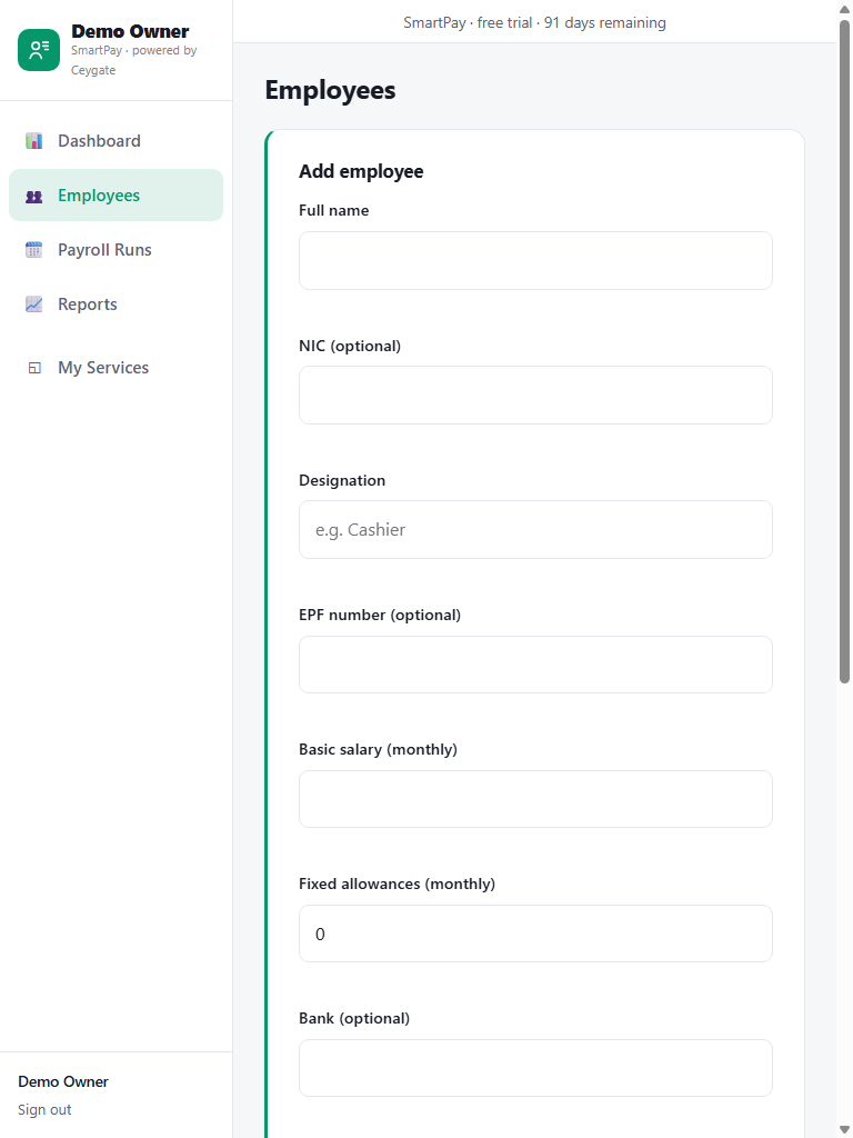 SmartPay screenshot