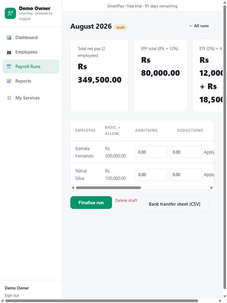 SmartPay screenshot