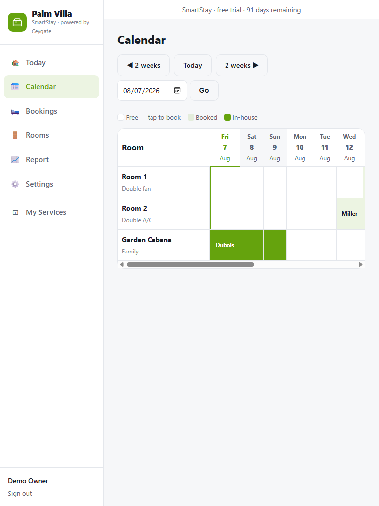 SmartStay screenshot