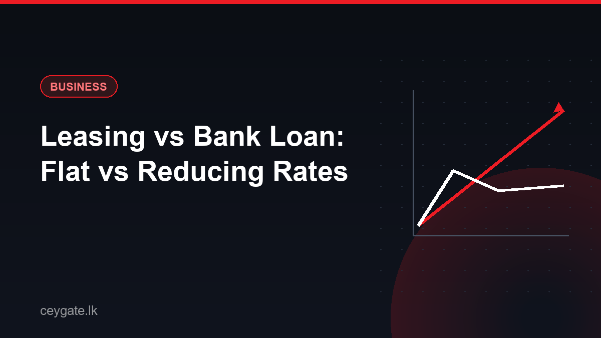 Leasing vs Bank Loan: Why a 14% Flat Rate Isn't 14%
