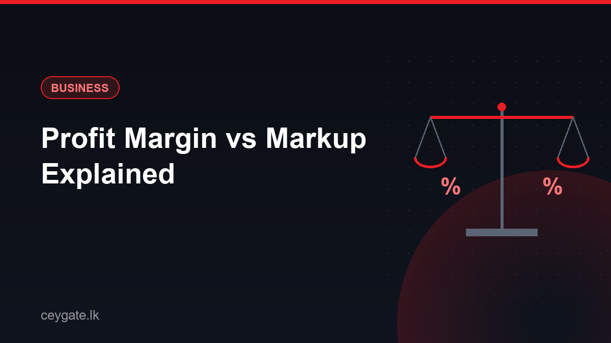 Profit Margin vs Markup: The Difference That Costs Retailers Money